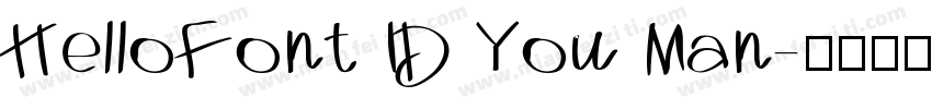 HelloFont ID You Man字体转换